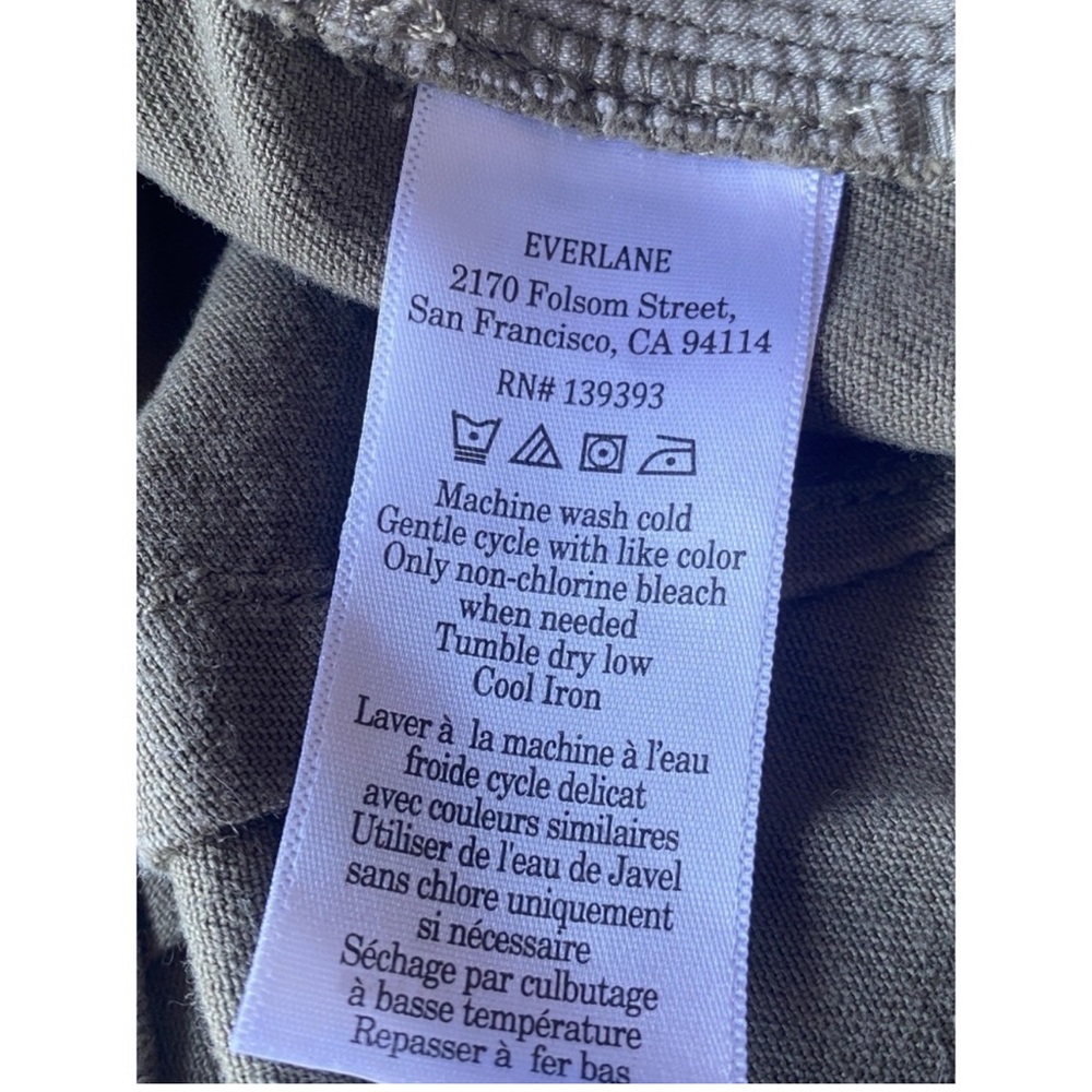 Everlane Barrel Pant Olive Green - Picture 6 of 7